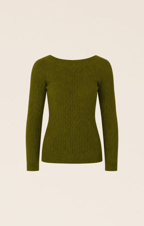 Knitwear CLAIRE KNIT IN OLIVE