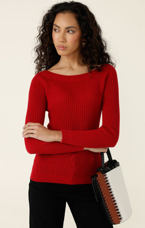 Knitwear CLAIRE KNIT IN RED