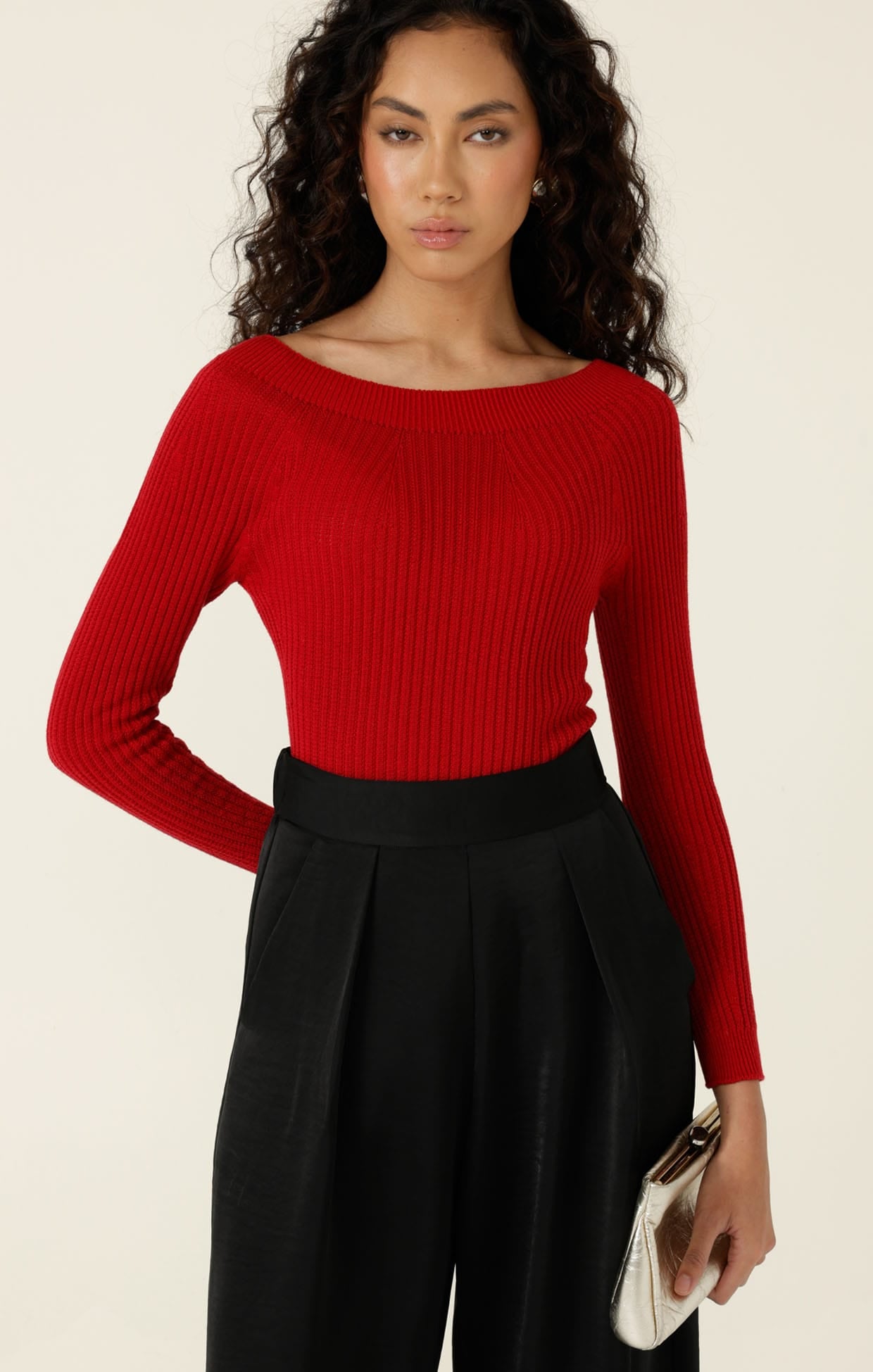 Knitwear CLAIRE KNIT IN RED