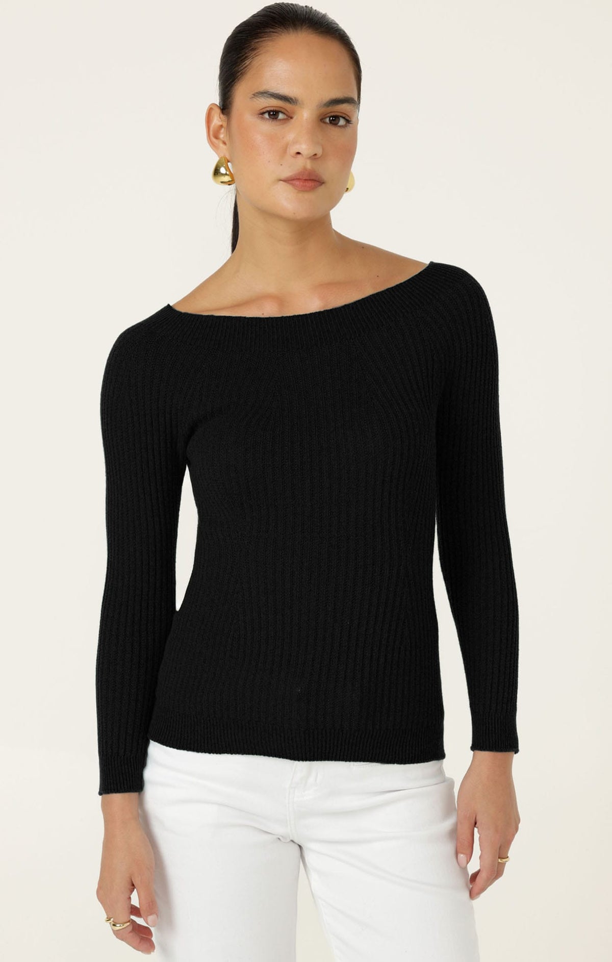 Knitwear CLAIRE KNIT IN BLACK