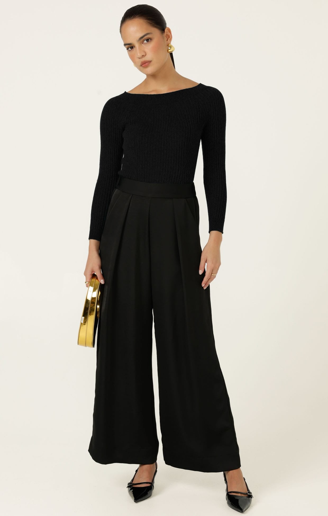Knitwear CLAIRE KNIT IN BLACK