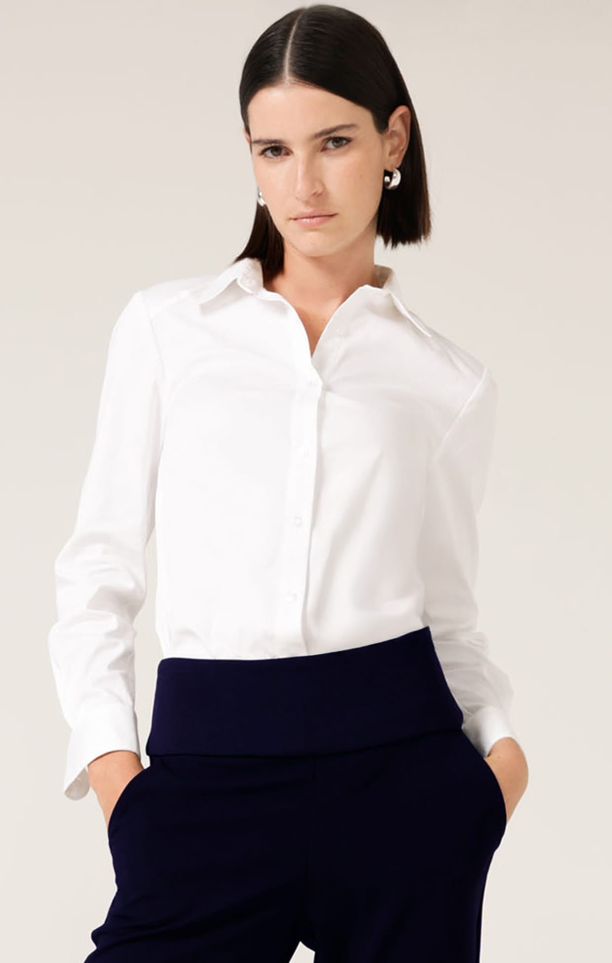 Tops Multi Occasion CLASSIC SHIRT IN WHITE