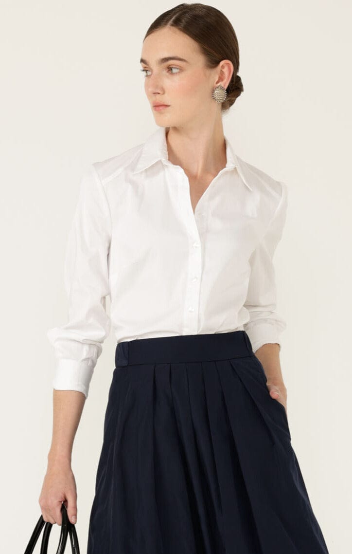 Tops Multi Occasion CLASSIC SHIRT IN WHITE
