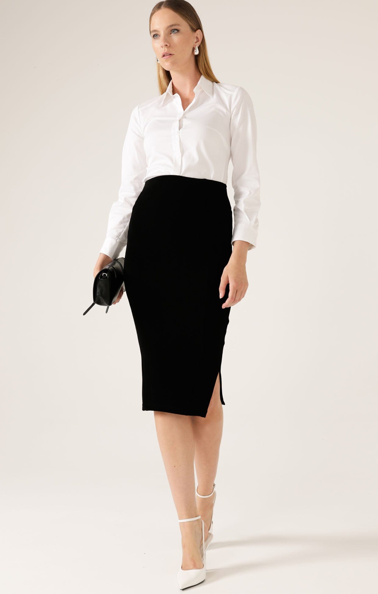 Classic Black Pencil Skirt SACHA DRAKE