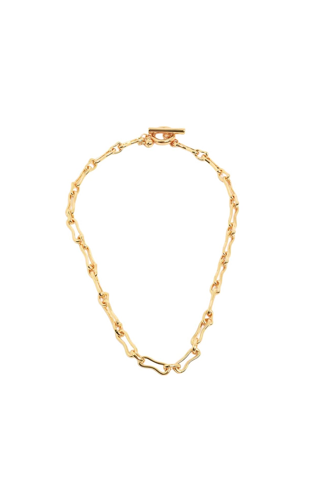 Bags OS / GOLD CONTOUR LINK NECKLACE IN GOLD