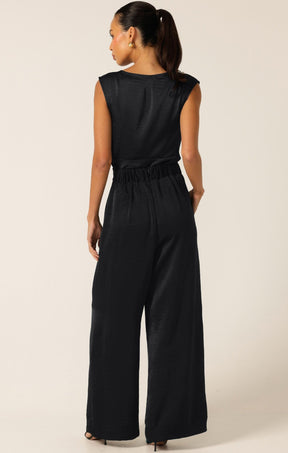 Tops Multi Occasion LUXE COWL BIAS TOP IN BLACK