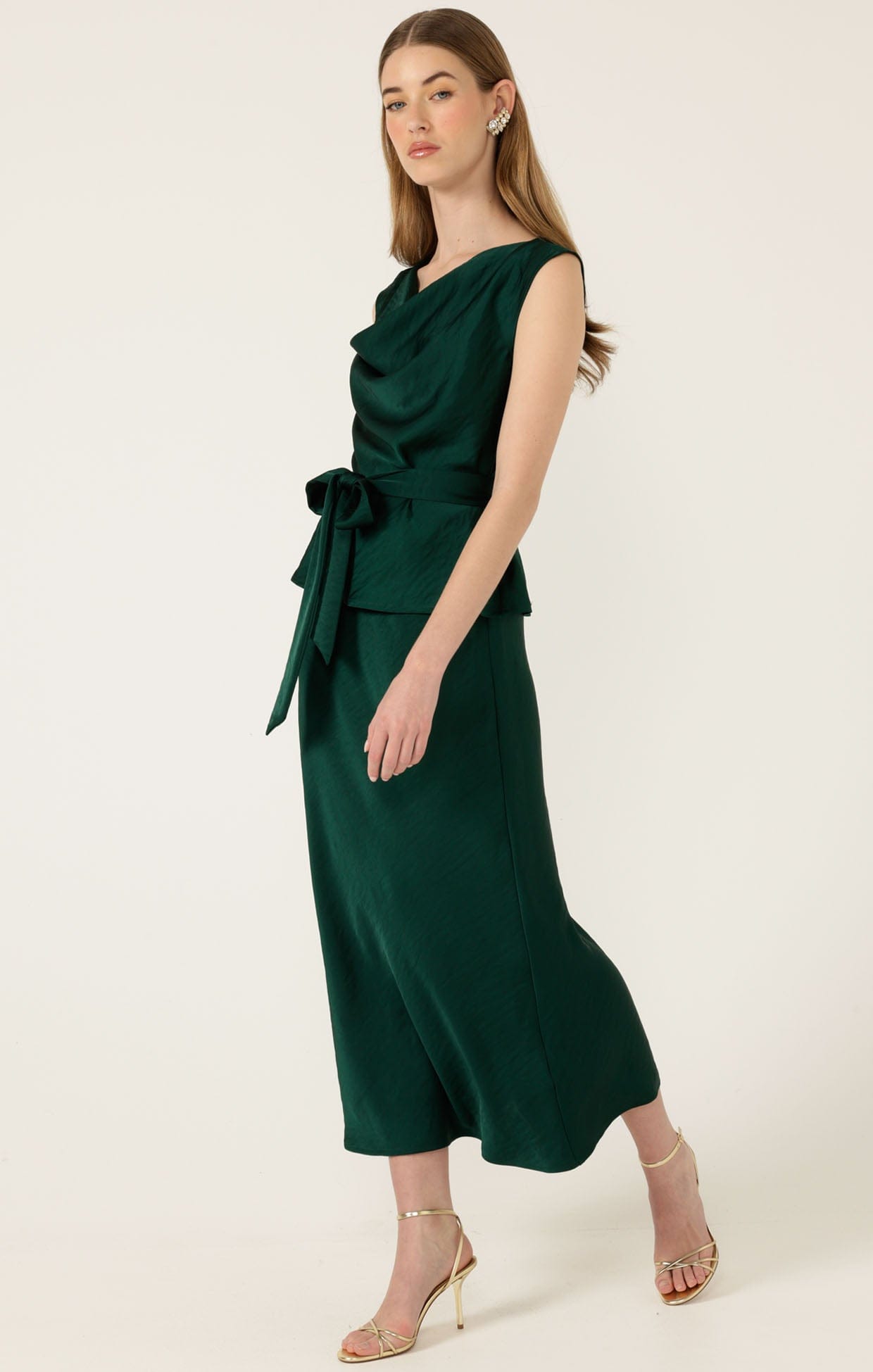 Skirts Multi Occasion LUXE BIAS MIDI SKIRT