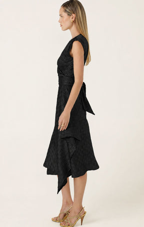 Dresses Multi Occasion CROWN WRAP DRESS IN BLACK