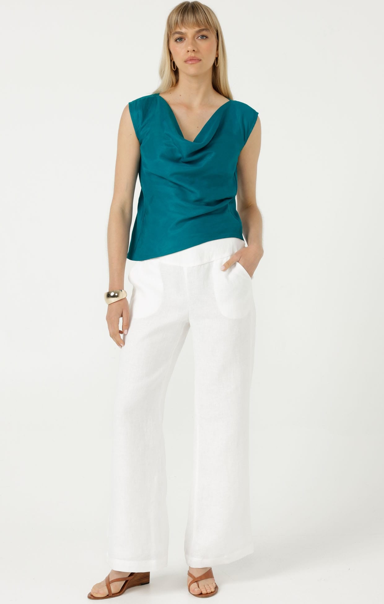 Tops Multi Occasion CYPRUS TOP IN PEACOCK