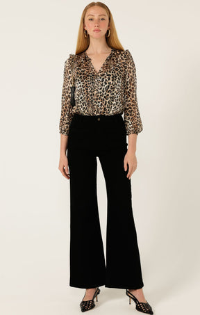Pants Multi Occasion FREYA WIDE LEG JEAN IN BLACK