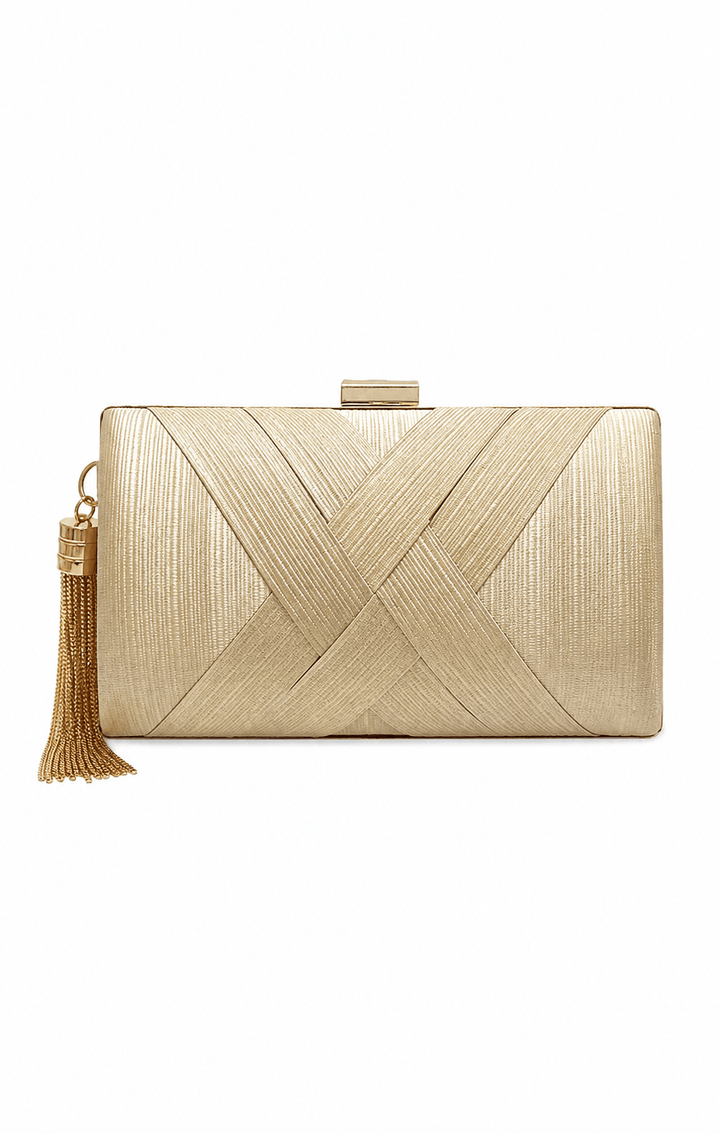 ACCESSORIES Bags Clutches One Size / Neutral DEANNA EVENING BAG IN GOLD