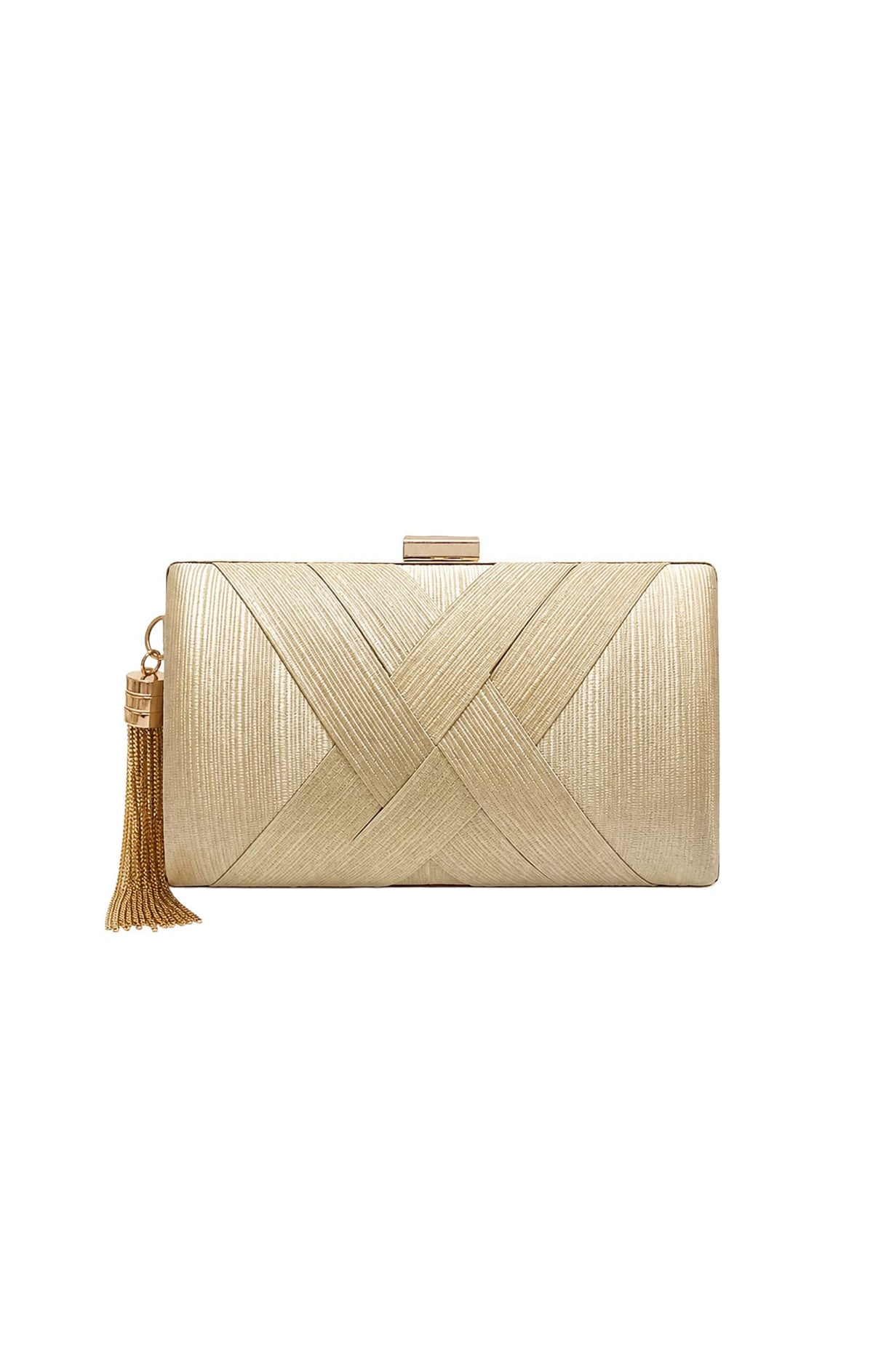 ACCESSORIES Bags Clutches One Size / Neutral DEANNA EVENING BAG IN GOLD