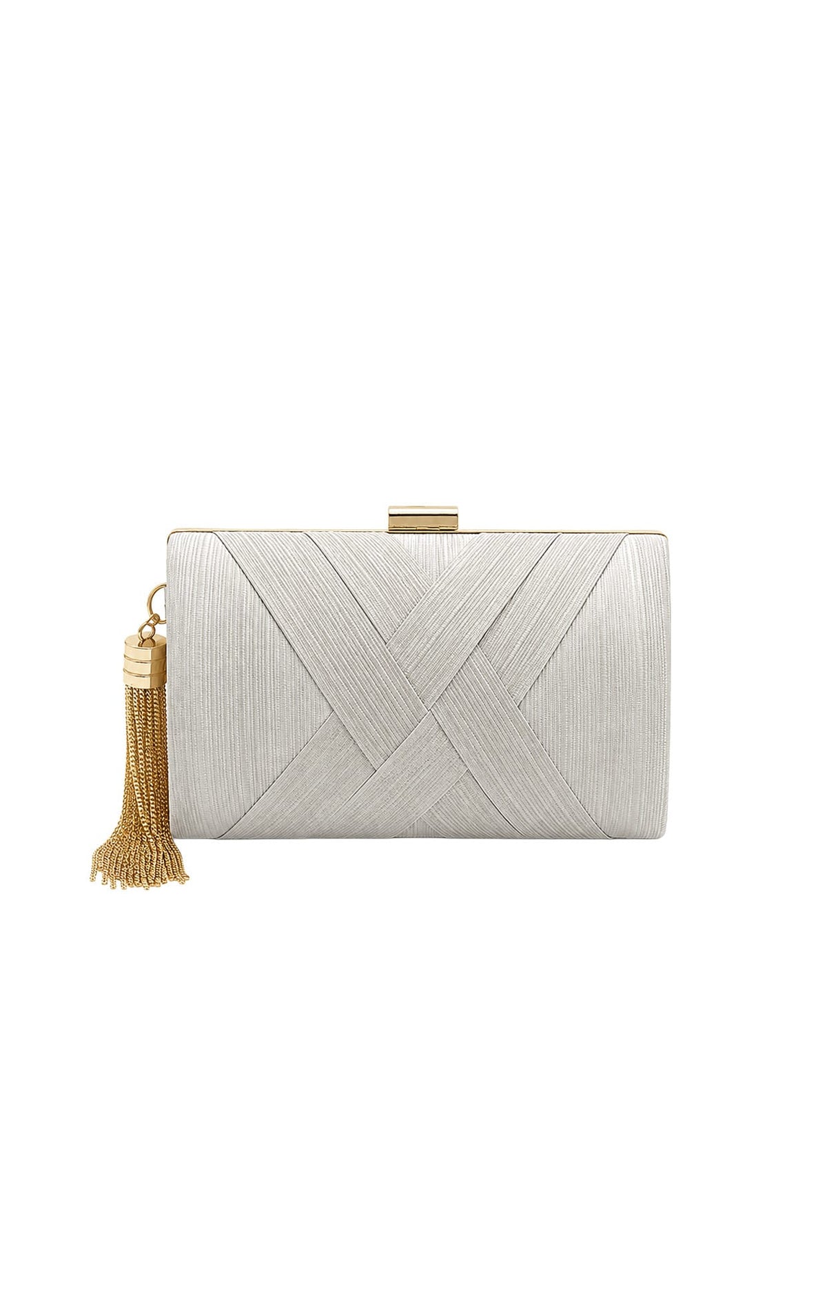 ACCESSORIES Bags Clutches One Size / Neutral DEANNA EVENING BAG IN SILVER