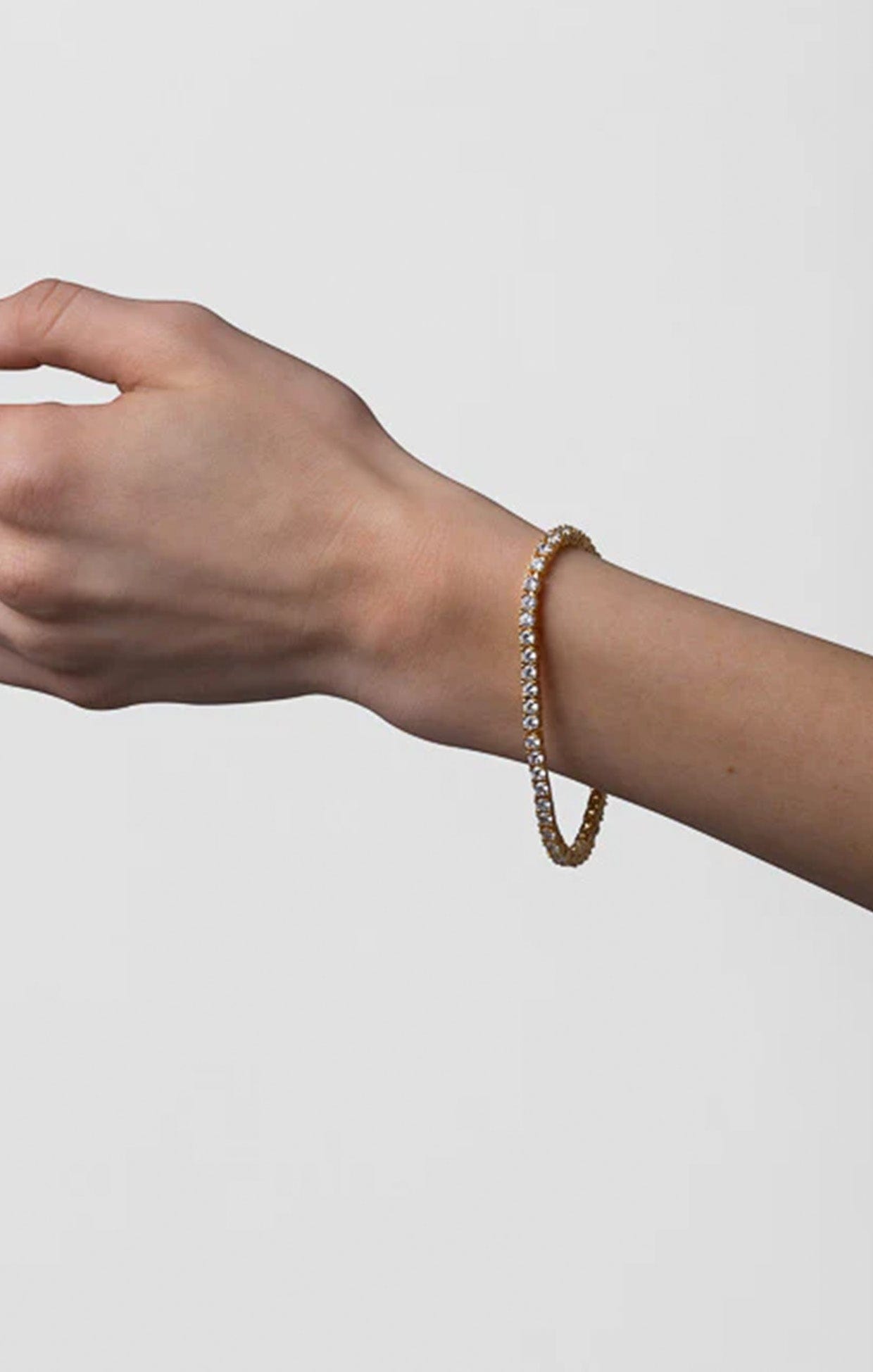 Bracelets OS / GOLD DOLCE VITA TENNIS BRACLET IN GOLD
