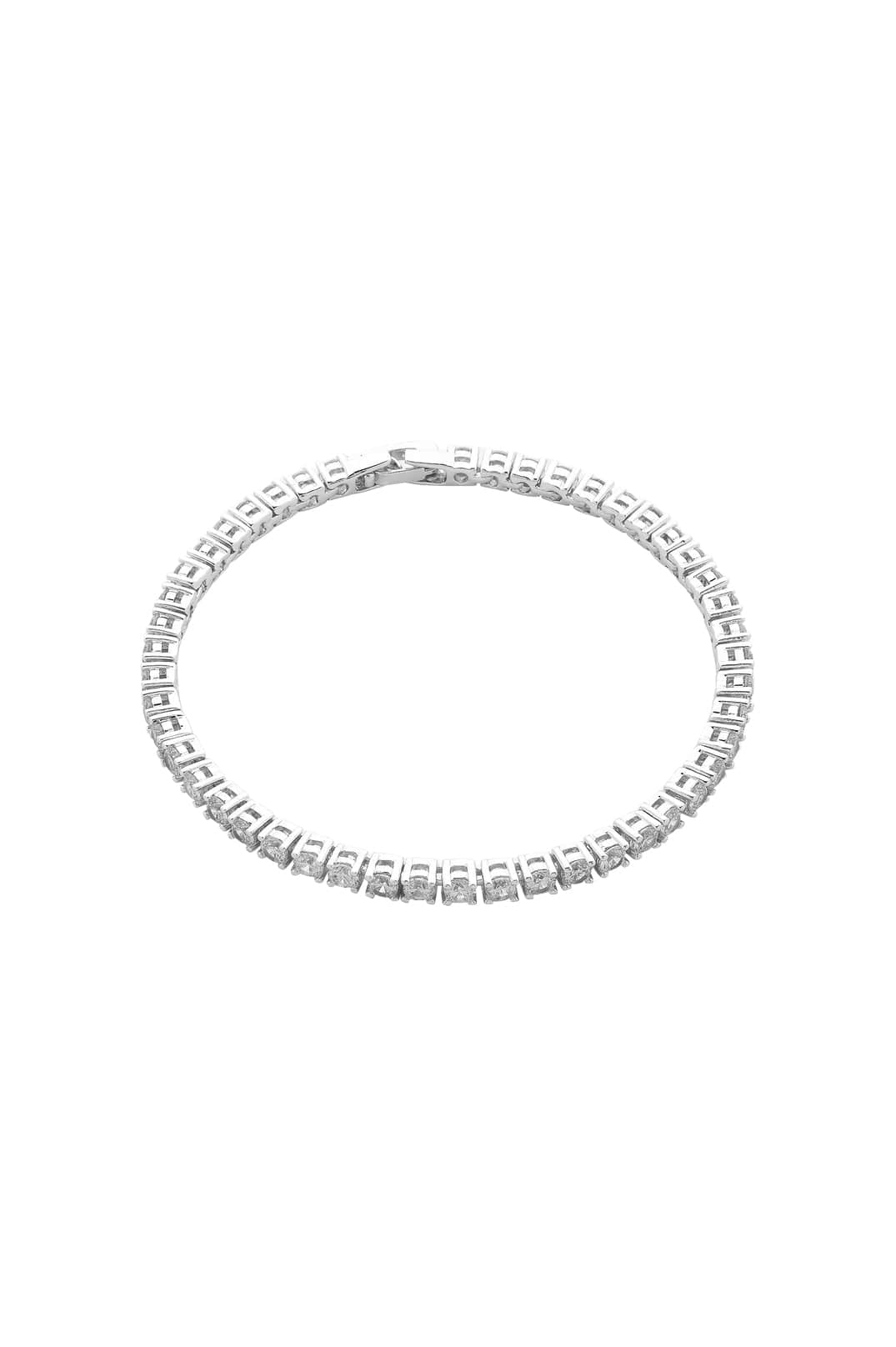Bracelets OS / SILVER DOLCE VITA TENNIS BRACLET IN RHODIUM