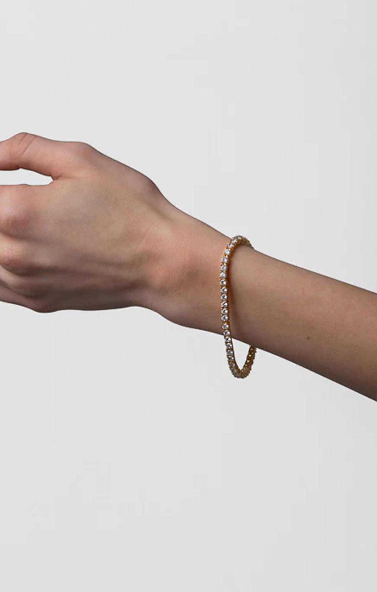 Bracelets OS / SILVER DOLCE VITA TENNIS BRACLET IN RHODIUM