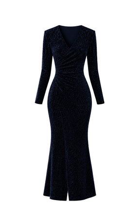 Dresses Events LENORA MAXI DRESS IN MIDNIGHT
