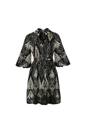 Dresses Multi Occasion KIRRA SHIFT DRESS IN BLACK CREAM