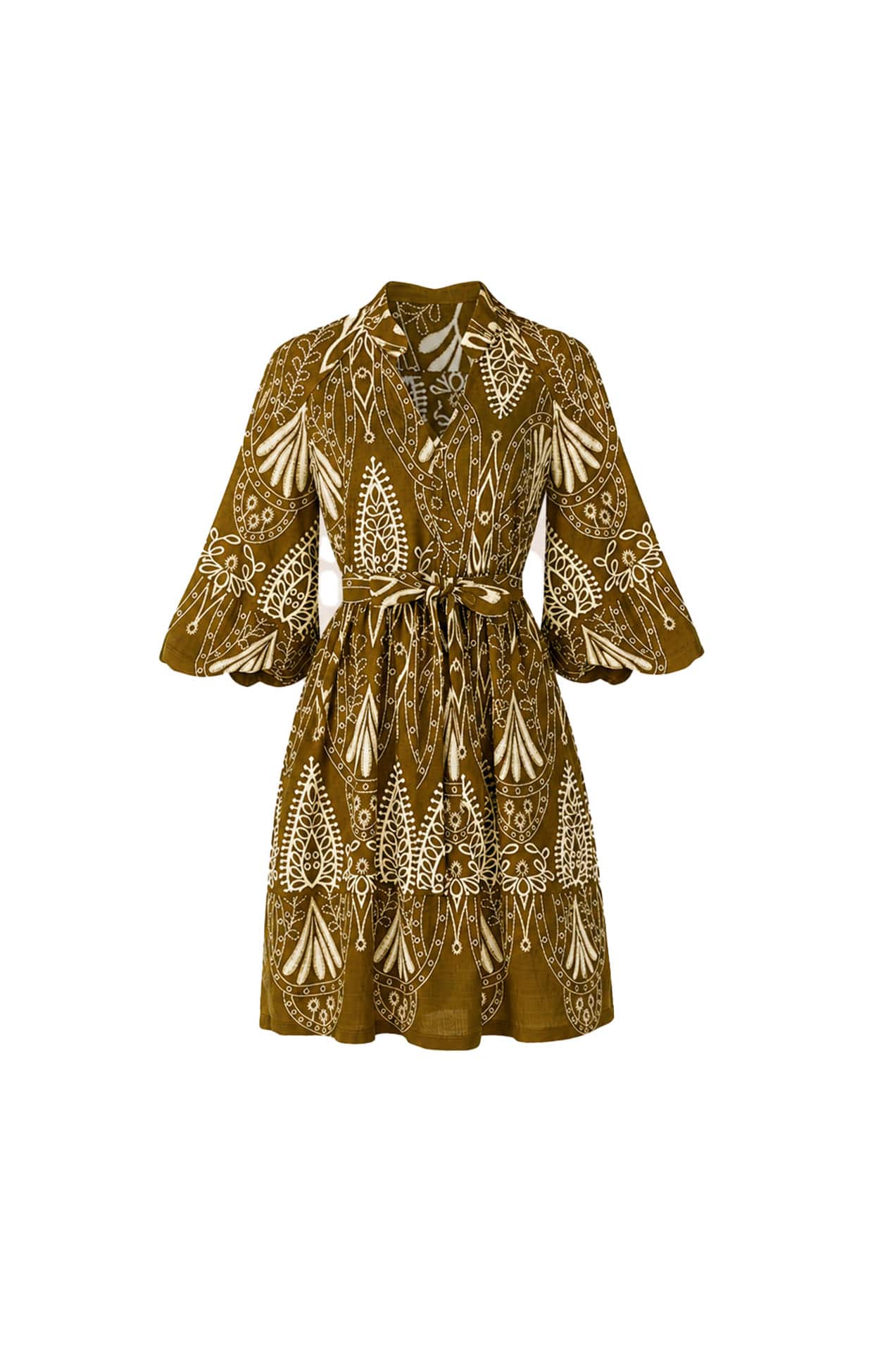 Dresses Multi Occasion KIRRA SHIFT DRESS IN OLIVE CREAM