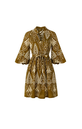 Dresses Multi Occasion KIRRA SHIFT DRESS IN OLIVE CREAM