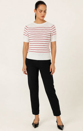 Pants Multi Occasion TAPERED LEG PANT IN BLACK