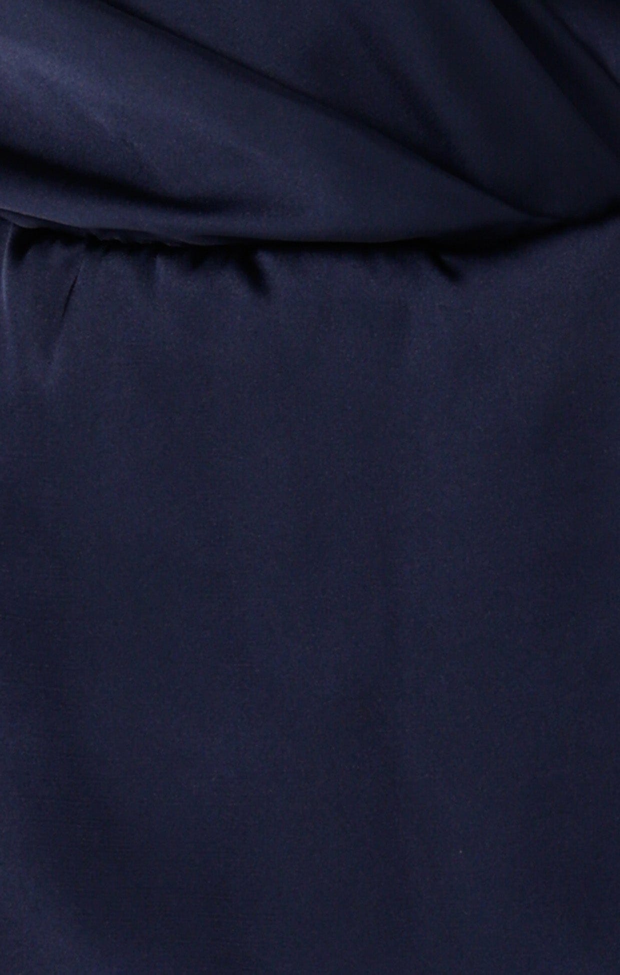 Tops SATIN FAUX WRAP TOP IN NAVY