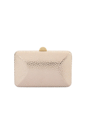 Bags OS / CHAMPAGNE FRANKIE EMBOSSED CLUTCH BAG