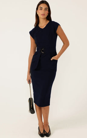 Dresses ZIP FRONT FITTED DRESS