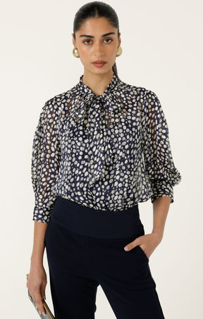 Tops Multi Occasion GABRIELLE BLOUSE IN NAVY