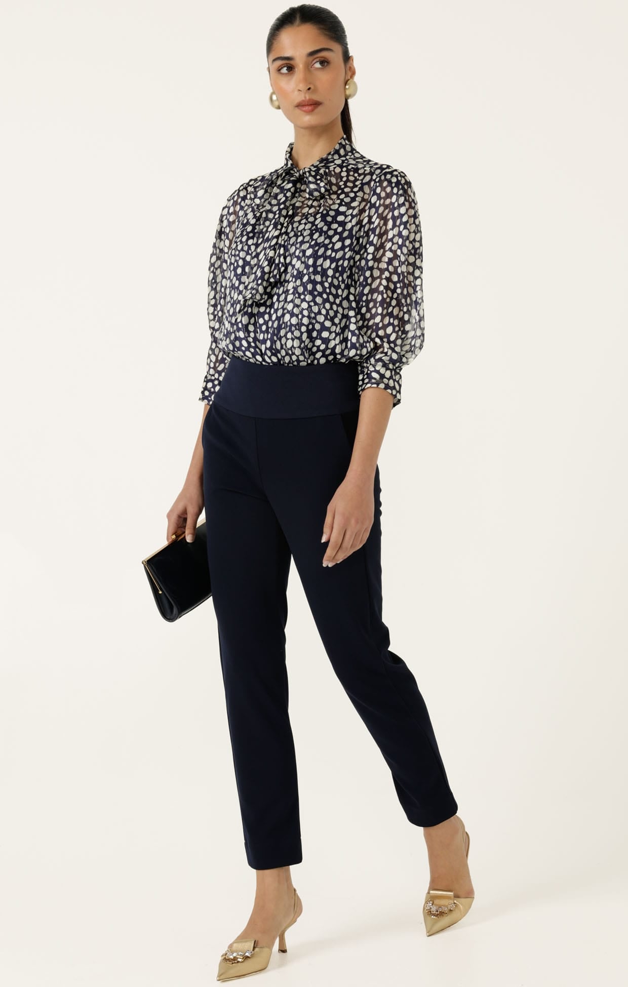 Tops Multi Occasion GABRIELLE BLOUSE IN NAVY
