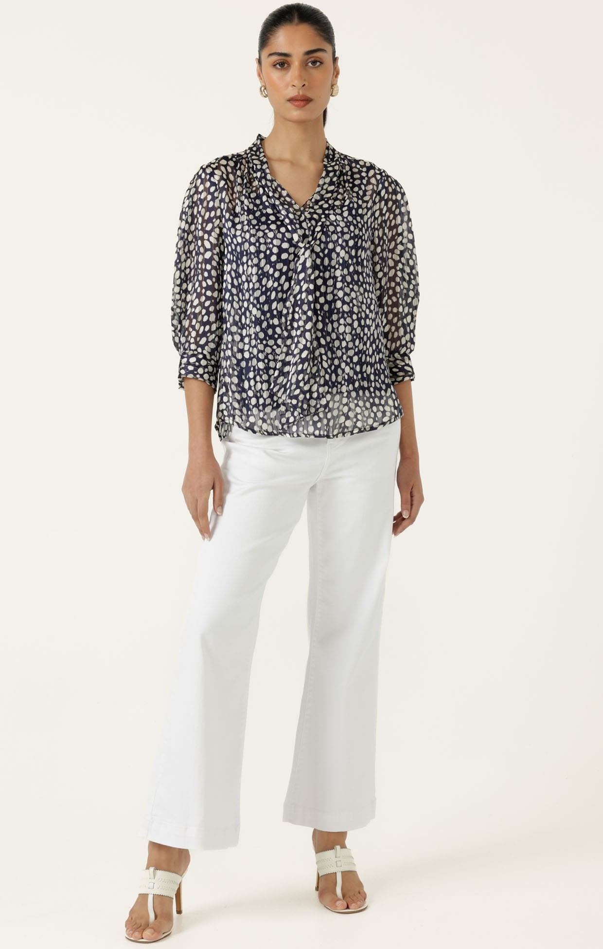 Tops Multi Occasion GABRIELLE BLOUSE IN NAVY