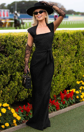 Dresses Events GALA ROYALE GOWN IN BLACK