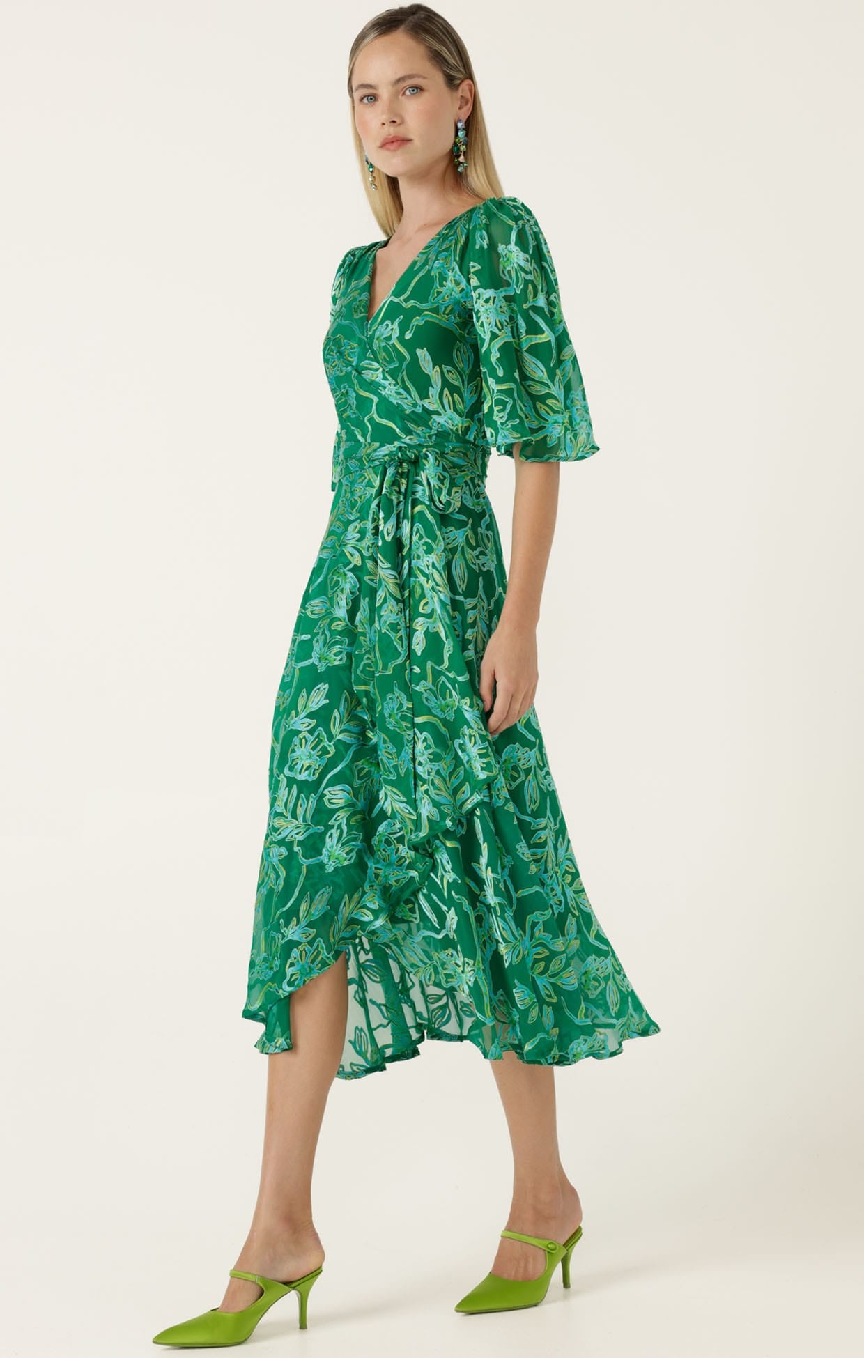 Dresses Events GARDEN MAZE WRAP DRESS