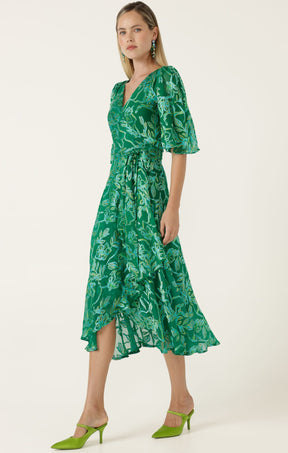 Dresses Events GARDEN MAZE WRAP DRESS
