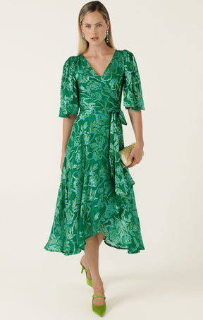 Dresses Events GARDEN MAZE WRAP DRESS