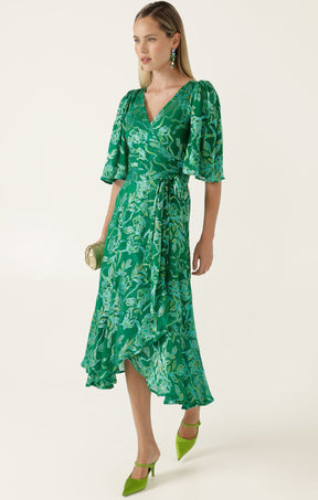 Dresses Events GARDEN MAZE WRAP DRESS