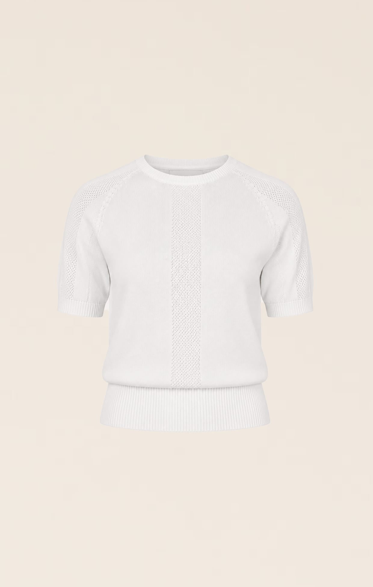 Knitwear RAGLAN KNIT TOP IN WHITE