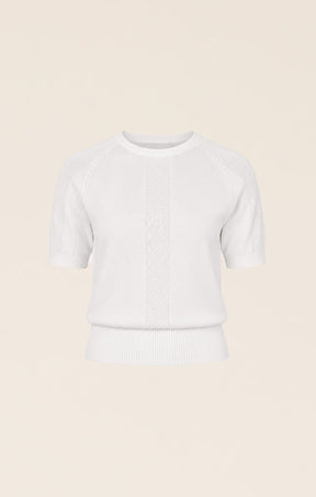 Knitwear RAGLAN KNIT TOP IN WHITE