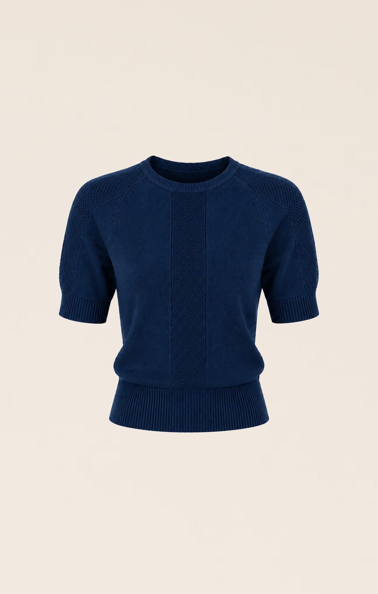 Knitwear SHORT SLEEVE RAGLAN KNIT TOP