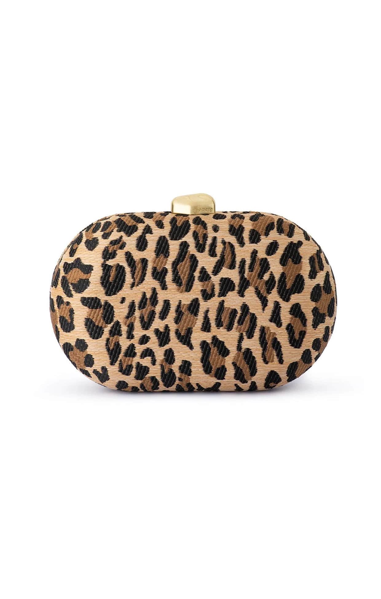 Bags OS / LEOPARD GISELLE WOVEN CLUTCH IN LEOPARD
