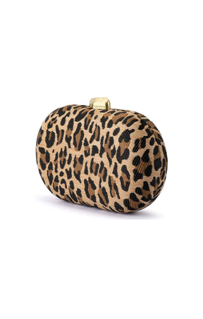 Bags OS / LEOPARD GISELLE WOVEN CLUTCH IN LEOPARD