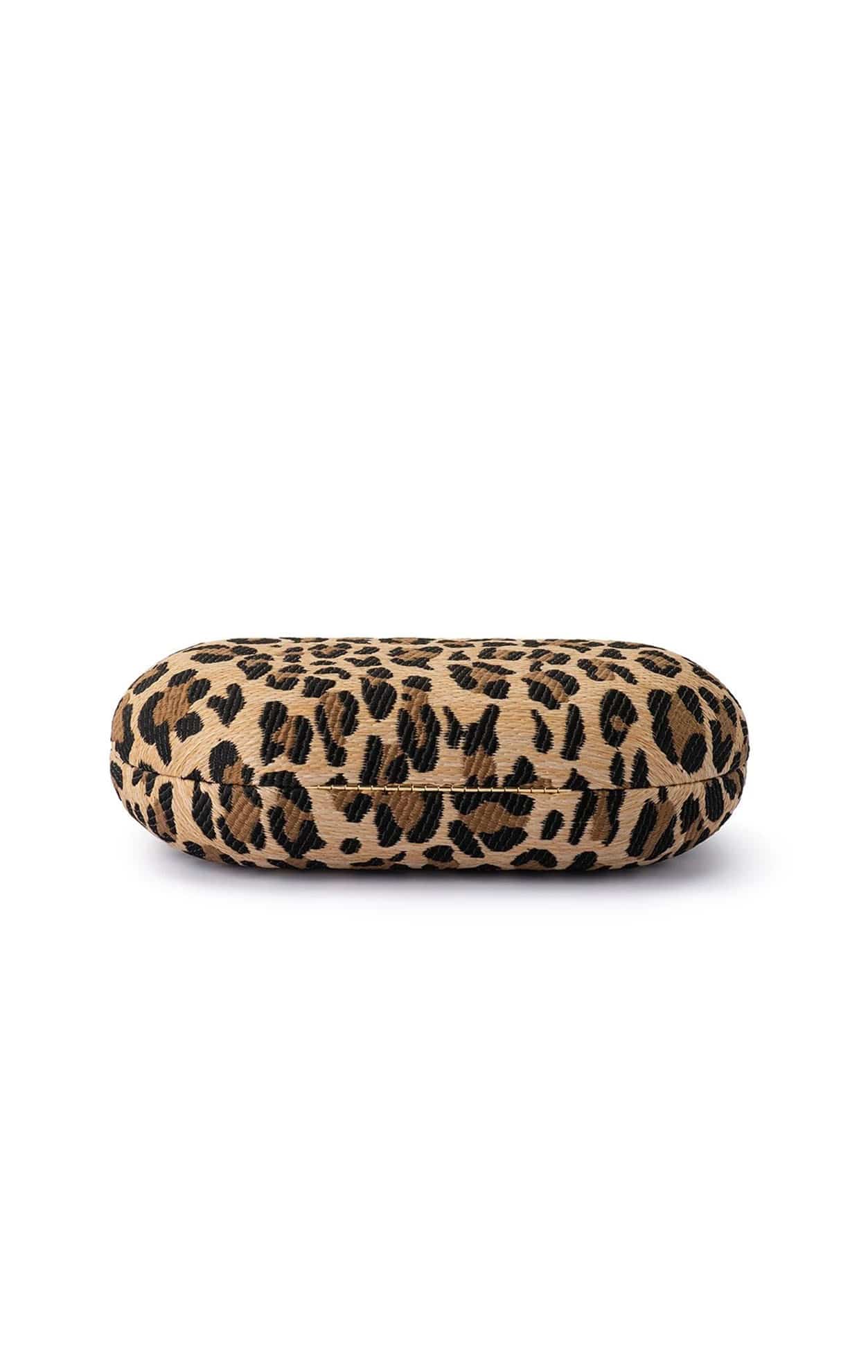 Bags OS / LEOPARD GISELLE WOVEN CLUTCH IN LEOPARD