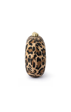 Bags OS / LEOPARD GISELLE WOVEN CLUTCH IN LEOPARD
