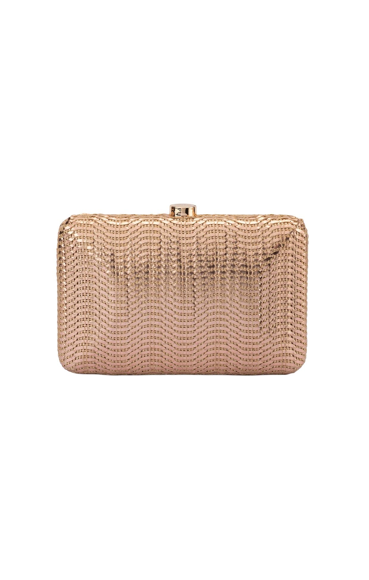 Bags OS / COPPER HANNAH TEXTURED CLUTCH BAG IN COPPER