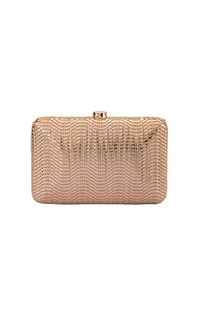 Bags OS / COPPER HANNAH TEXTURED CLUTCH BAG IN COPPER