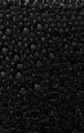 Bags OS / BLACK HATTIE CRYSTAL SHOULDRE BAG IN BLACK