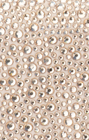 Bags OS / CHAMPAGNE HATTIE CRYSTAL SHOULDRE BAG IN CHAMPAGNE