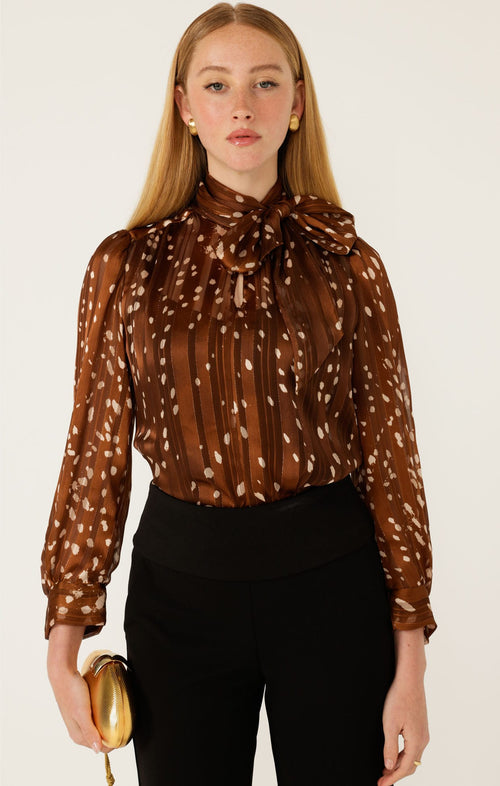 Tops Multi Occasion HAZEL TIE FRONT BLOUSE