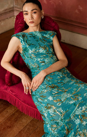 Dresses Events HEAVENLY HEIGHTS MAXI DRESS IN TURQUOISE