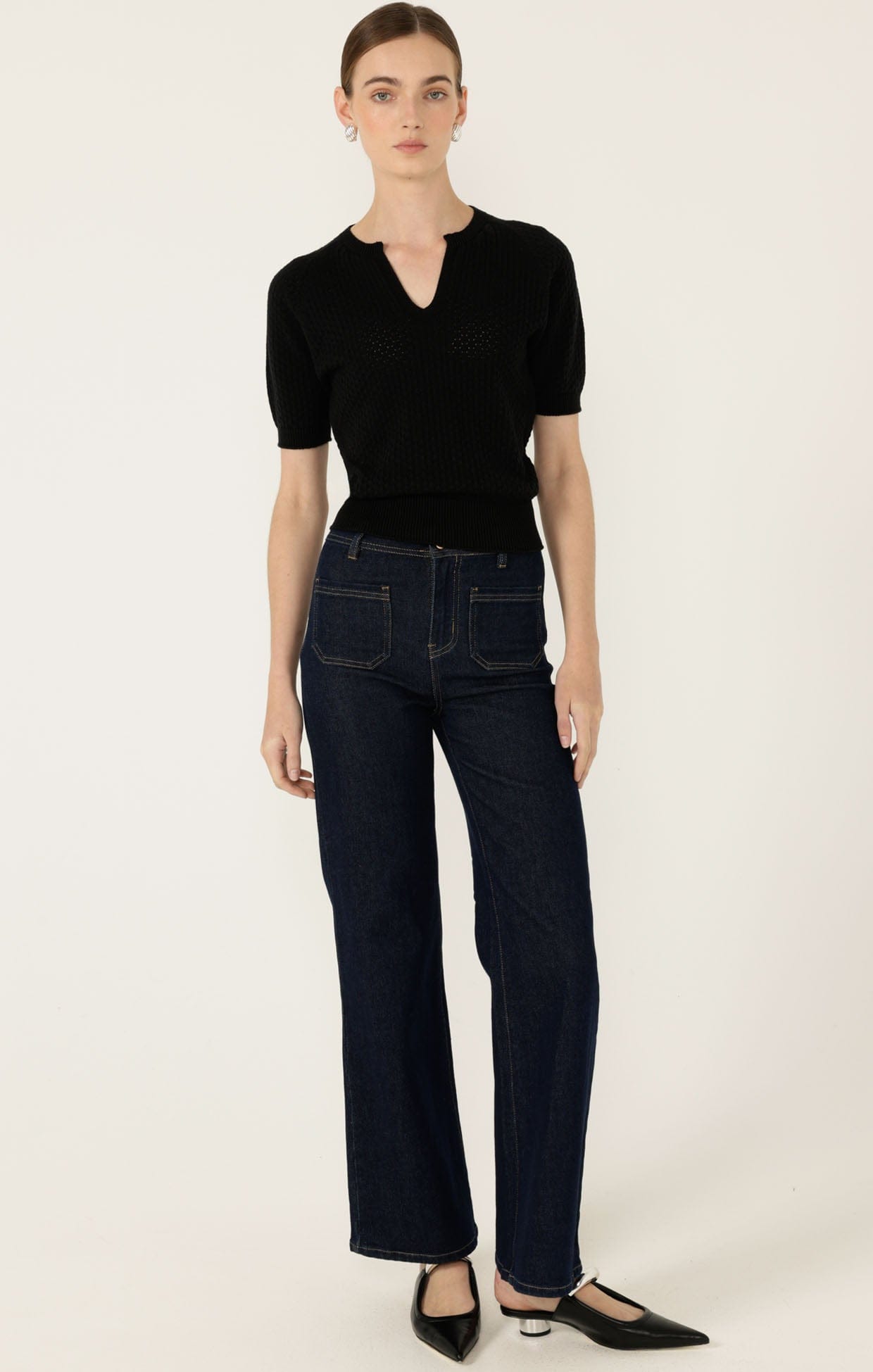 Pants HARPER WIDE LEG JEAN IN INDIGO